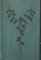 Antique French Duck Egg Blue Hand Painted & Ornately Decorated Bed Frame in Oak 7