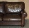 Mortimer Sofabed in Brown Leather by Laura Ashley for Heritage 4