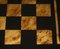 Mesa de centro vintage de tablero de ajedrez de la campaña militar de nogal y madera, Imagen 14