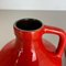Red-Glaze Fat Lava UFO Vases attributed to Jopeko, Germany, 1970s, Set of 2 8