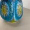 Fat Lava Green & Blue Pottery Vase by Jasba Ceramics, Germany, 1970s 11