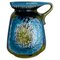 Vase Fat Lava Vert et Bleu en Poterie par Jasba Ceramics, Allemagne, 1970s 1