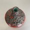 Red Black Ceramic Pottery UFO Vase attributed to Otto Keramik, Germany, 1970s 17