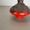 Red Black Ceramic Pottery UFO Vase attributed to Otto Keramik, Germany, 1970s, Image 9