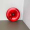 Lámpara de pared Disc en rojo de Charlotte Perriand atribuida a Honsel, alemán, años 60, Imagen 3