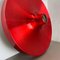Lámpara de pared Disc en rojo de Charlotte Perriand atribuida a Honsel, alemán, años 60, Imagen 6
