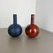 Fat Lava Pottery Vases attributed to Ruscha, Germany, 1960s, Set of 2 3