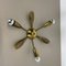 Italian Brass Theatre Wall Ceiling Light by Gio Ponti in the style of Stilnovo, Italy, 1950s 2