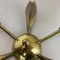 Italian Brass Theatre Wall Ceiling Light by Gio Ponti in the style of Stilnovo, Italy, 1950s 12