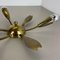 Italian Brass Theatre Wall Ceiling Light by Gio Ponti in the style of Stilnovo, Italy, 1950s 9