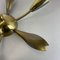 Italian Brass Theatre Wall Ceiling Light by Gio Ponti in the style of Stilnovo, Italy, 1950s 14