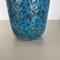 Fat Lava Blue Floor Vase from Scheurich, Germany Wgp, 1970s 4