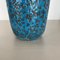 Fat Lava Blue Floor Vase from Scheurich, Germany Wgp, 1970s, Image 4