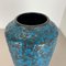 Fat Lava Blue Floor Vase from Scheurich, Germany Wgp, 1970s, Image 12