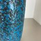 Fat Lava Blue Floor Vase from Scheurich, Germany Wgp, 1970s, Image 11