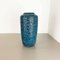 Fat Lava Blue Floor Vase from Scheurich, Germany Wgp, 1970s, Image 2