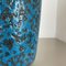 Fat Lava Blue Floor Vase from Scheurich, Germany Wgp, 1970s 7