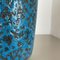 Fat Lava Blue Floor Vase from Scheurich, Germany Wgp, 1970s, Image 7