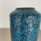Fat Lava Blue Floor Vase from Scheurich, Germany Wgp, 1970s 9