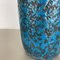 Fat Lava Blaue Bodenvase von Scheurich, Germany Wgp, 1970er 6