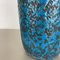 Fat Lava Blue Floor Vase from Scheurich, Germany Wgp, 1970s 6