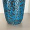 Fat Lava Blue Floor Vase from Scheurich, Germany Wgp, 1970s 8