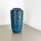 Fat Lava Blue Floor Vase from Scheurich, Germany Wgp, 1970s, Image 3