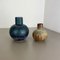 Fat Lava Pottery Vases attributed to Ruscha, Germany, 1960s, Set of 2 3