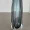Large Grey Murano Glass Sommerso Vase attributed to Flavio Poli, Italys, 1970s 6