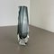 Large Grey Murano Glass Sommerso Vase attributed to Flavio Poli, Italys, 1970s 2