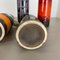 Vintage Fat Lava Pottery Vases attributed to Scheurich, Germany, 1970s, Set of 4 19