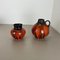 Red Black Pottery Vases attributed to Steuler Ceramics, Germany, 1970s, Set of 2, Image 4