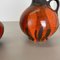 Red Black Pottery Vases attributed to Steuler Ceramics, Germany, 1970s, Set of 2 10