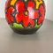 Large Fat Lava Multi-Color Floral Floor Vase attributed to Scheurich, 1970s 11