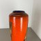 Large Fat Lava Multi-Color Sailing Boats Floor Vase attributed to Scheurich, 1970s 7