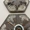 Appliques Murales Fat Lava Snowflake en Céramique attribuées à Pan Ceramics, Allemagne, 1970s, Set de 5 17