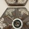 Fat Lava German Snowflake Ceramic Wall Lights attributed to Pan Ceramics, 1970s, Set of 5, Image 12