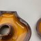 Modernist Ceramic Fat Lava Wall Lights attributed to Hustadt, Germany, 1970s, Set of 5, Image 12