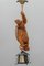 Figural Pendant Light with Carved Mountain Climber Figure and Lantern, Germany, 1970s 4