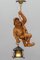 Figural Pendant Light with Carved Mountain Climber Figure and Lantern, Germany, 1970s, Image 3