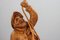 Lámpara colgante figurativa con figura de alpinista tallada y farol, Alemania, años 70, Imagen 9