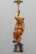 Lámpara colgante figurativa con figura de alpinista tallada y farol, Alemania, años 70, Imagen 6