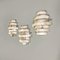 Mid-Century Swiss Metal & Glass Fun Wall Lamps attributed to Verner Panton for Luber, 1960s, Set of 3 15