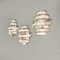 Mid-Century Swiss Metal & Glass Fun Wall Lamps attributed to Verner Panton for Luber, 1960s, Set of 3 14