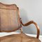 Austrian Armchair with Dark Brown Straw & Wood, 1900s 7