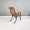 Austrian Armchair with Dark Brown Straw & Wood, 1900s 4