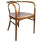 Austrian Chair in Wood with Embossed Floral Print by Thonet, 1900s, Image 1