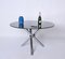 Mid-Century Dining Table in Chromed Stainless Steel & Smoked Glass, Italy, 1970s 4