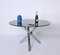 Mid-Century Dining Table in Chromed Stainless Steel & Smoked Glass, Italy, 1970s, Image 4