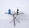 Mid-Century Dining Table in Chromed Stainless Steel & Smoked Glass, Italy, 1970s 11